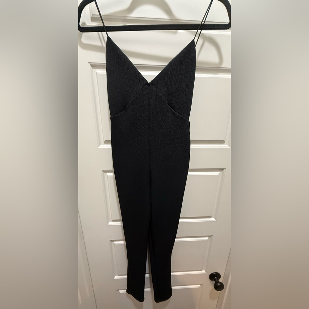 ASOS Design. Black Stretch Jumpsuit, size 0 Petite.